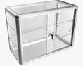 Shop Two Level Counter Top Glass Showcase 3D-Modell