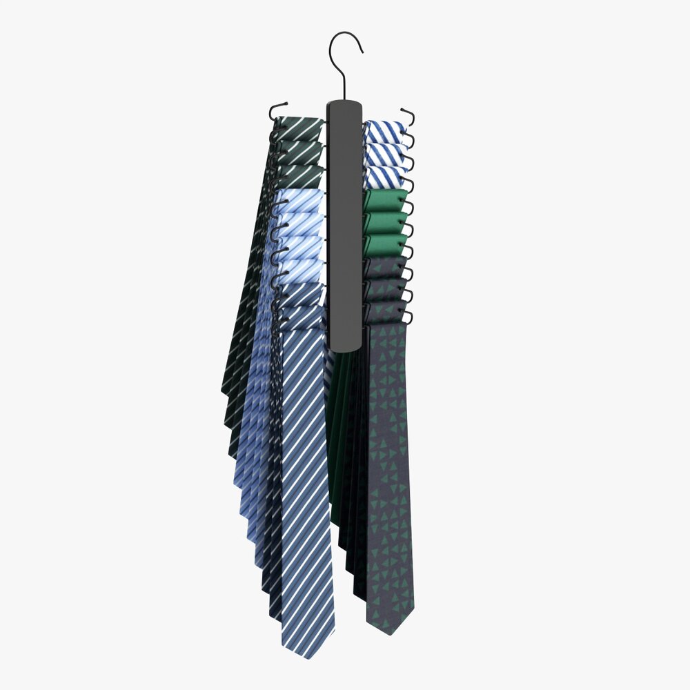 Store 20 Tie Hanger Modèle 3D