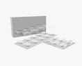 Pills With Paper Box Package 03 3D-Modell