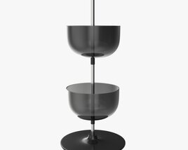Store Counter Top 2-tier Spinning Bowl Display 3D 모델 