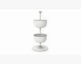 Store Counter Top 2-tier Spinning Bowl Display Modelo 3D