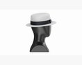 Store Display Mannequin Head With Boater Hat 3D 모델 