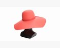 Store Display Mannequin Head With Floppy Hat 3D 모델 