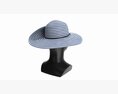 Store Display Mannequin Head With Floppy Hat And Flower Modello 3D