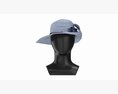 Store Display Mannequin Head With Floppy Hat And Flower Modelo 3d