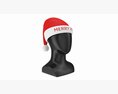 Store Display Mannequin Head With Santa Hat Modelo 3D