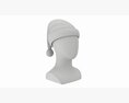 Store Display Mannequin Head With Santa Hat 3D模型