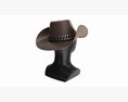 Store Display Mannequin Head With Woman Cowboy Hat Modèle 3d