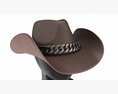Store Display Mannequin Head With Woman Cowboy Hat Modelo 3d