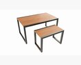 Store Display Nesting Tables 3d model