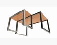 Store Display Nesting Tables 3D 모델 