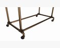 Store Double Bar Rack System 3D 모델 
