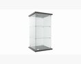 Store Frameless Counter Top Glass Tower Showcase Modèle 3d
