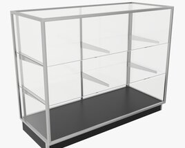 Store Glass Cabinet Showcase 3D model