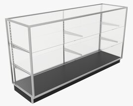 Store Glass Cabinet Showcase Large 3D model
