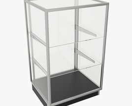Store Glass Shelf Showcase Low 3D model
