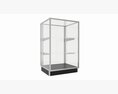 Store Glass Shelf Showcase Low Modelo 3d