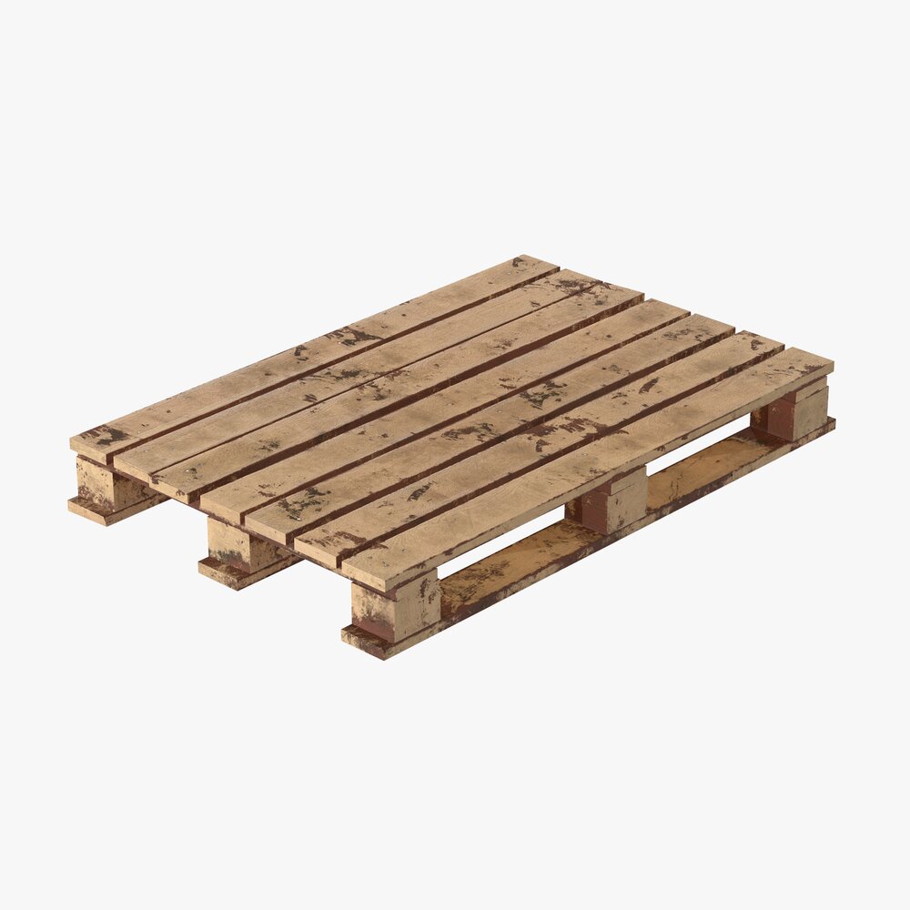 Wooden Pallet Dirty 3Dモデル