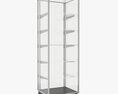 Store Glass Shelf Showcase Tall Modelo 3d