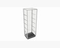 Store Glass Shelf Showcase Tall Modèle 3d