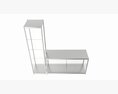 Store Glass Tower Display Case Modello 3D