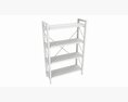 Store Industrial Shelf Bookcase Metal And Wooden 3D 모델 