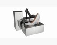 Store Mirror Shoe Display Stand Modelo 3d
