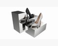 Store Mirror Shoe Display Stand Modèle 3d