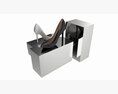 Store Mirror Shoe Display Stand 3d model