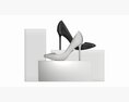 Store Mirror Shoe Display Stand Modello 3D