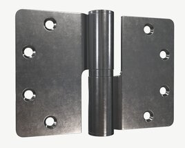 Standard Door Lift Off Stainless Steel Hinge With Round Corners 90mm 3D model