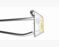 Store Pegboard Flip-up Scanner Hook With Label 3D模型