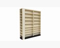 Store Pharmacy Metal Shelf Comp 3d model
