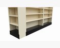 Store Pharmacy Metal Shelf Comp Modelo 3d