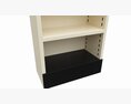 Store Pharmacy Metal Shelf End Unit Modello 3D
