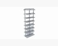 Store Pharmacy See Through Shelving Unit 3D 모델 