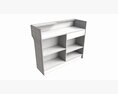 Store Register Checkout Counter Large 3D-Modell