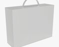 Blank Carton White Paper Package Box Mock Up Modelo 3d