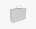 Blank Carton White Paper Package Box Mock Up Modèle 3d