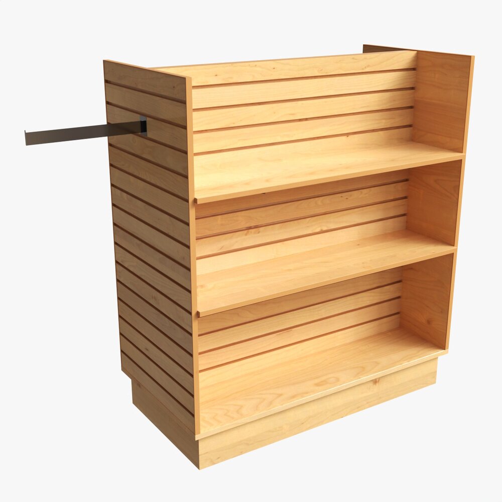 Store Shelf Rack Merchandiser 3Dモデル