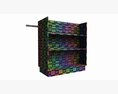 Store Shelf Rack Merchandiser 3D-Modell