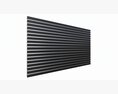 Store Slatwall Panel With Aluminum Insert Modello 3D