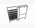 Store Wall Display Frame System 3d model