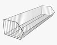 Store Wire Basket Shelf 3D 모델 