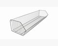 Store Wire Basket Shelf Modello 3D