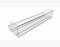 Store Wire Basket Shelf 3Dモデル
