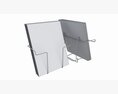 Store Wire Magazine Holder For Slatwall Pegboard Gridwall 3D 모델 