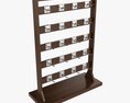 Store Wooden Display Rack With Removable Hooks 3D模型