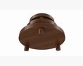 Store Wooden Round Display Stand Modèle 3d