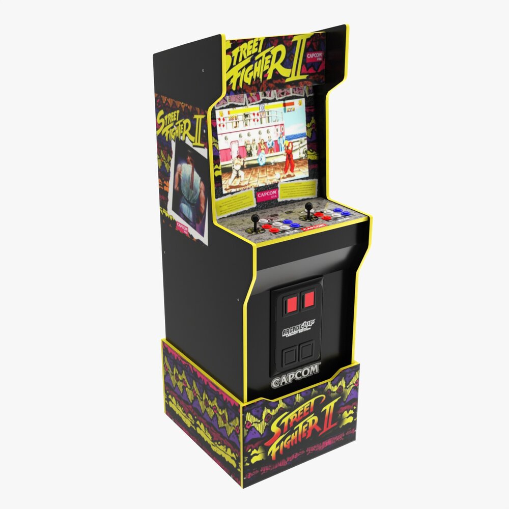 Street Fighter II Legacy Edition Full Size Arcade Machine Modello 3D